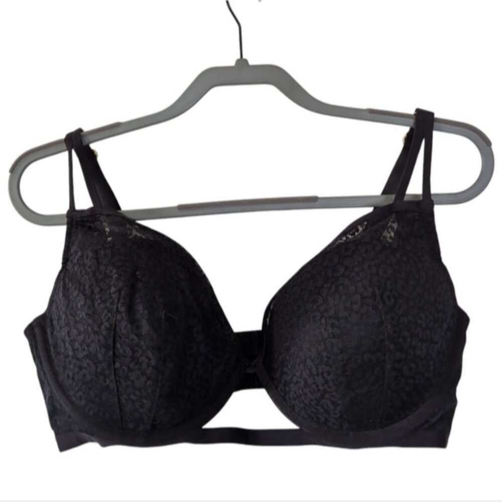 City Chic Animal Print Lined Supportive Mesh Comfort Bra 38DDD